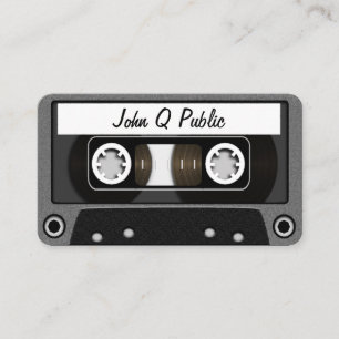 Mix Tape Grey Business Card