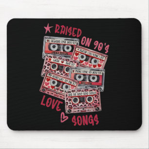 Mix Tape Love Songs 90's Music Cette Valentine Ret Mouse Mat