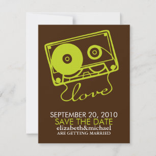 Mix tape of Love Save the Date Announcements