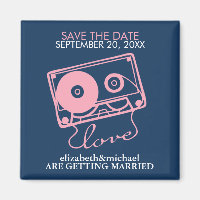 Mix tape of Love Save the Date Announcements