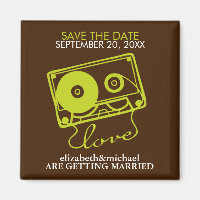 Mix tape of Love Save the Date Announcements