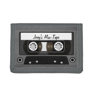 Mix Tape Personalised Tri-fold Wallet
