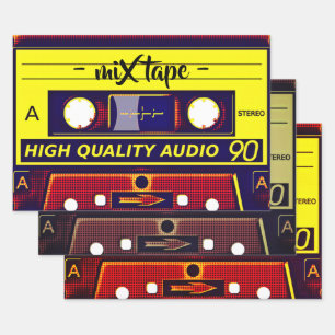 Mix tape   wrapping paper sheet