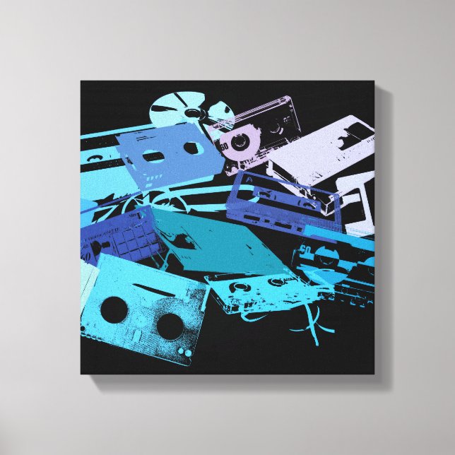 Mix Tapes Wrapped Canvas (Front)