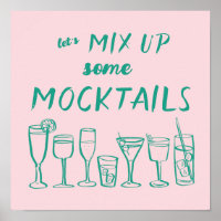 MIX UP MOCKTAILS Custom Bar Kitchen Art