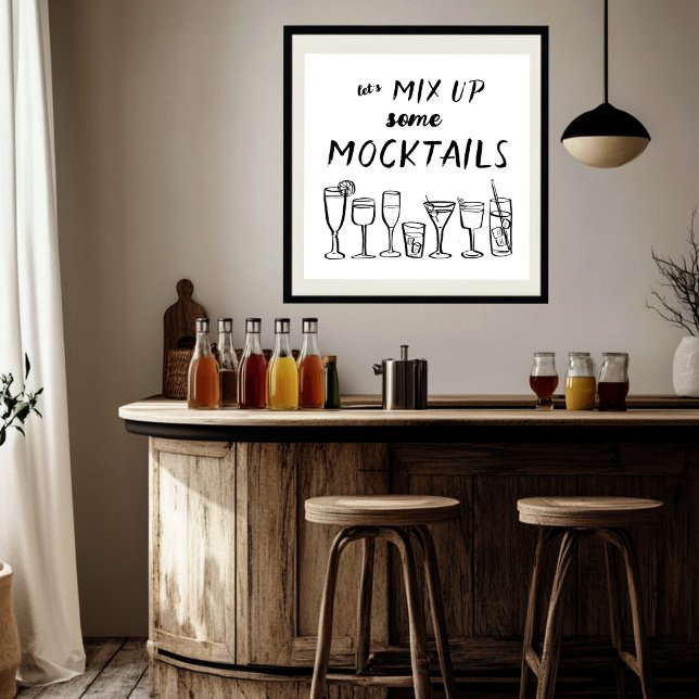 MIX UP MOCKTAILS Custom Bar Kitchen Art Poster (MIX UP MOCKTAILS Custom Bar Kitchen Art Poster
)