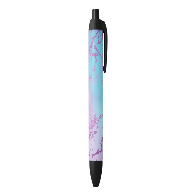 Mixed Abstract Watercolor Sparkle Print Pattern Black Ink Pen (Bottom (Vertical))