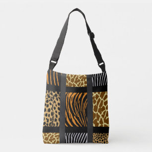 Mixed Animal Print Crossbody Bag