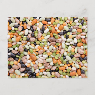 Mixed beans postcard