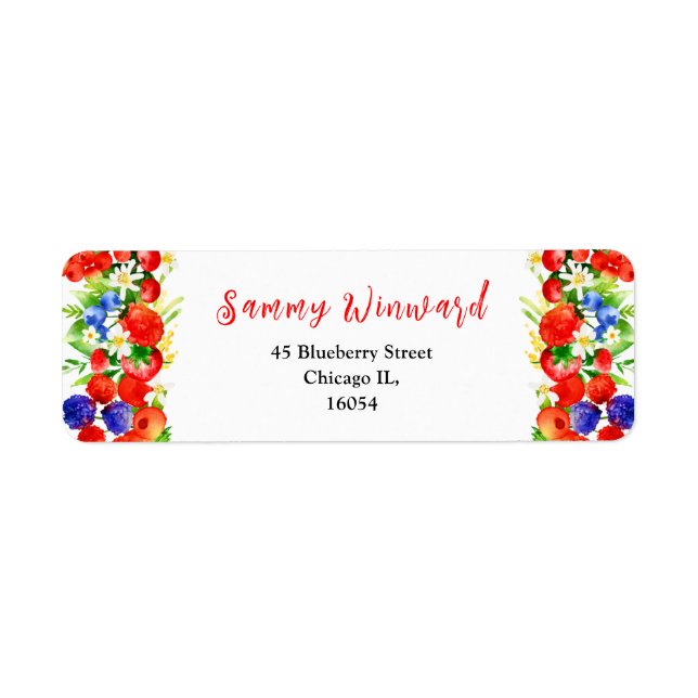 Mixed Berries and Foliage Baby Shower (Front)