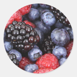 Mixed Berries Classic Round Sticker