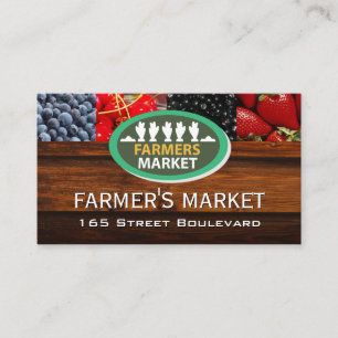 Mixed Berries / Farmers Market Sign Business Card