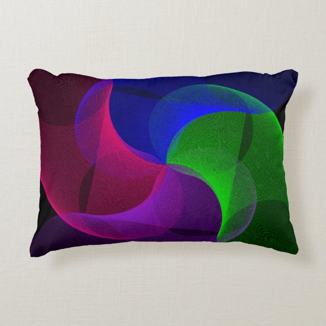 Mixed Berry Curvature Accent Pillow (Front)