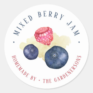 Mixed Berry Jam  Classic Round Sticker