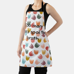 Mixed Boho Flowers Apron