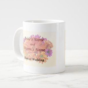 Mixed Bouquet With Daisy and Mums Wedding Products Large Coffee Mug