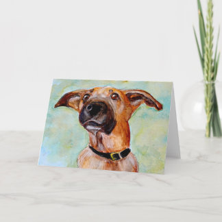 Mixed Breed Blank Greeting Card