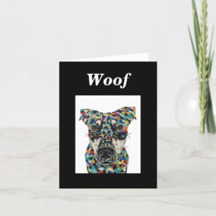 Mixed Breed Dog Blank Note Card