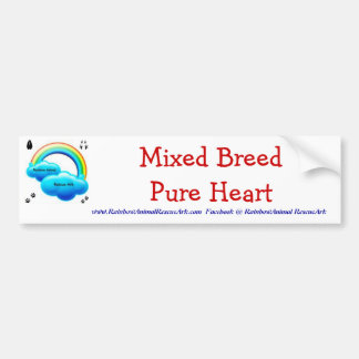 Mixed Breed Pure Heart Bumper Sticker