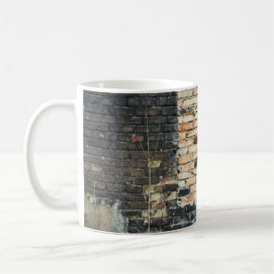 Mixed brick wall texture background. Vintage effec Coffee Mug
