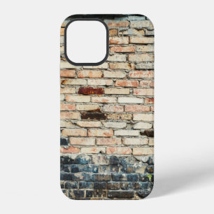 Mixed brick wall texture background. Vintage effec iPhone 12 Case