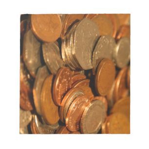 Mixed British Coin Notepad