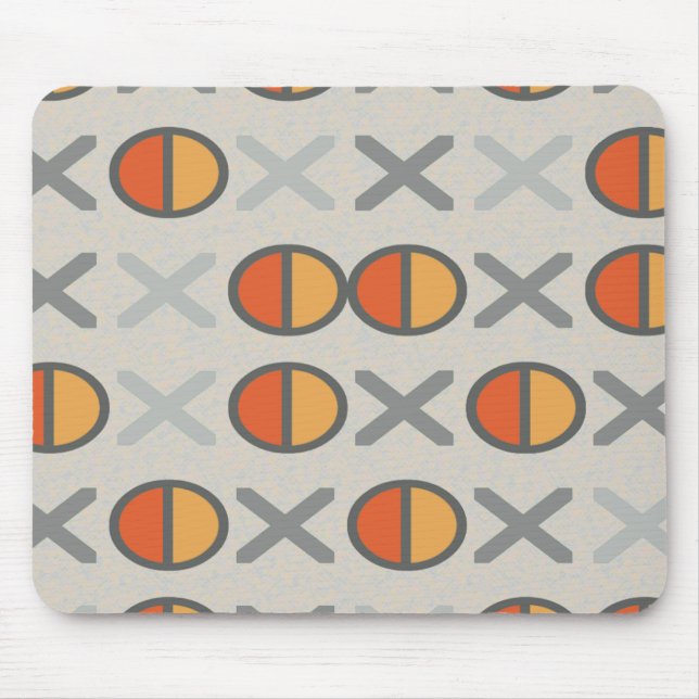 Mixed Code Strings Geometric Pattern Custom Colour Mouse Mat (Front)