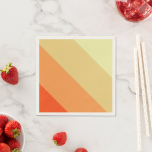 Mixed Colour Stripe Standard Cocktail Paper Napkin