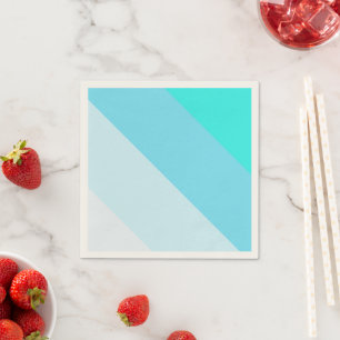 Mixed Colour Stripe Standard Cocktail Paper Napkin