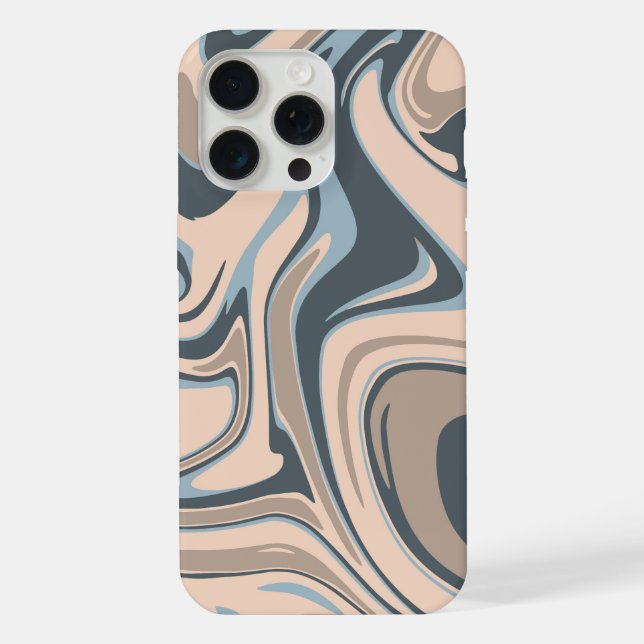mixed colour, wavy colour phone case (Back)