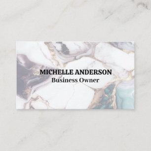 Mixed Coloured Marble Background Business Card