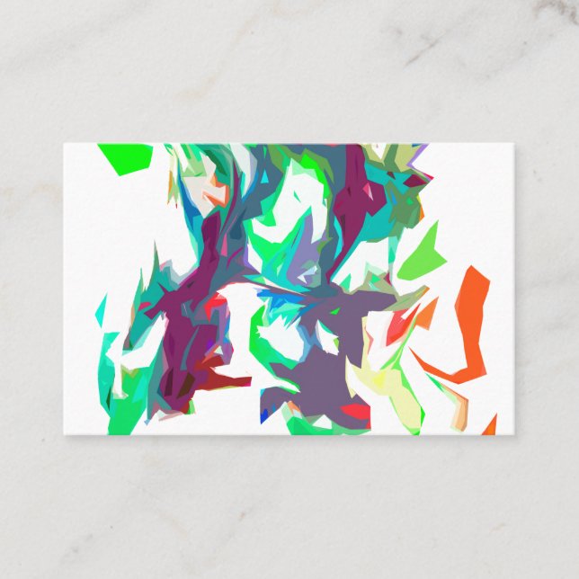 Mixed colours business card (Front)