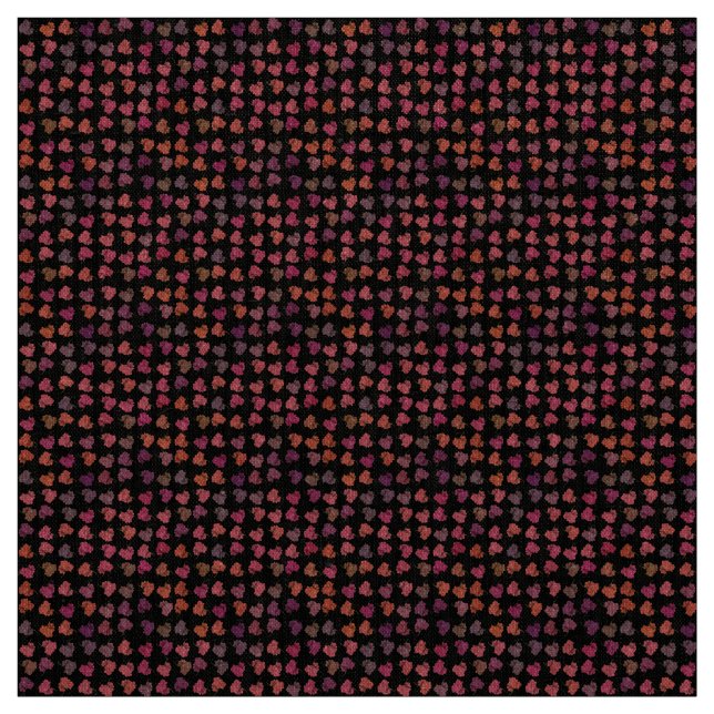 Mixed colours flowers dark motif pattern fabric (Swatch)