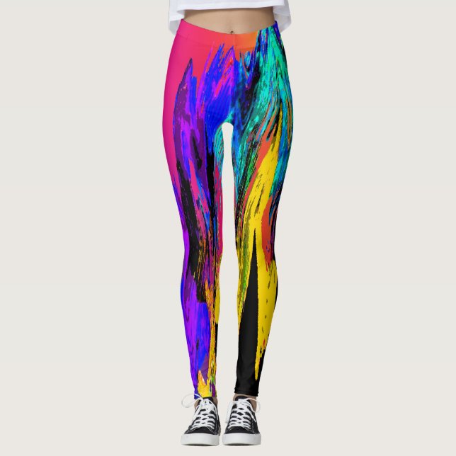 Mixed colours leggings (Front)