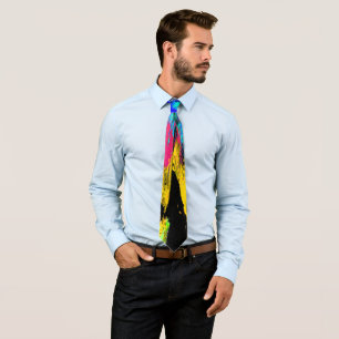 Mixed colours tie
