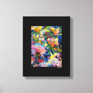 Mixed Digital Media Black Wrapped Canvas Art