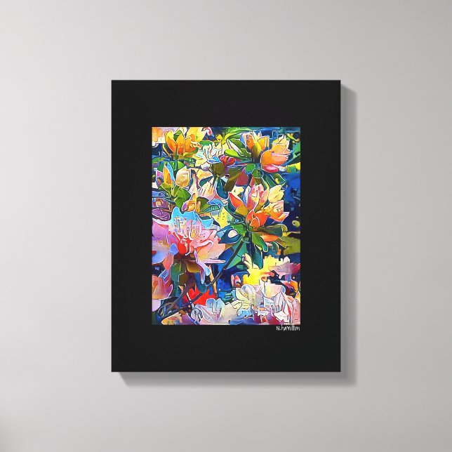 Mixed Digital Media Black Wrapped Canvas Art (Front)