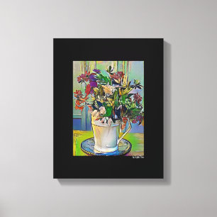 Mixed Digital Media Black Wrapped Canvas Art