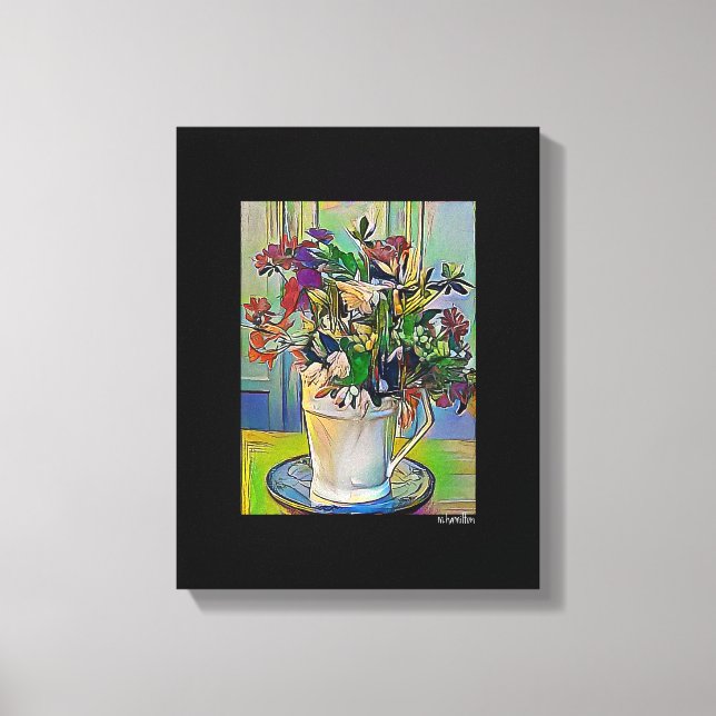 Mixed Digital Media Black Wrapped Canvas Art (Front)