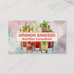 Mixed Drinks Fruits Business Card