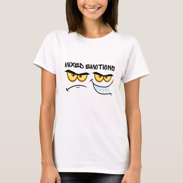Mixed Emotions Emoji Vibes Tee! T-Shirt (Front)