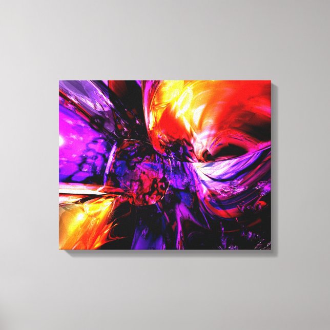 Mixed Feelings Abstract Canvas Print (Front)