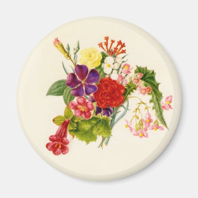 Mixed Flower Bouquet Magnet (Front)