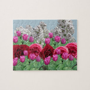 Mixed Flower Garden Jigsaw Puzzle