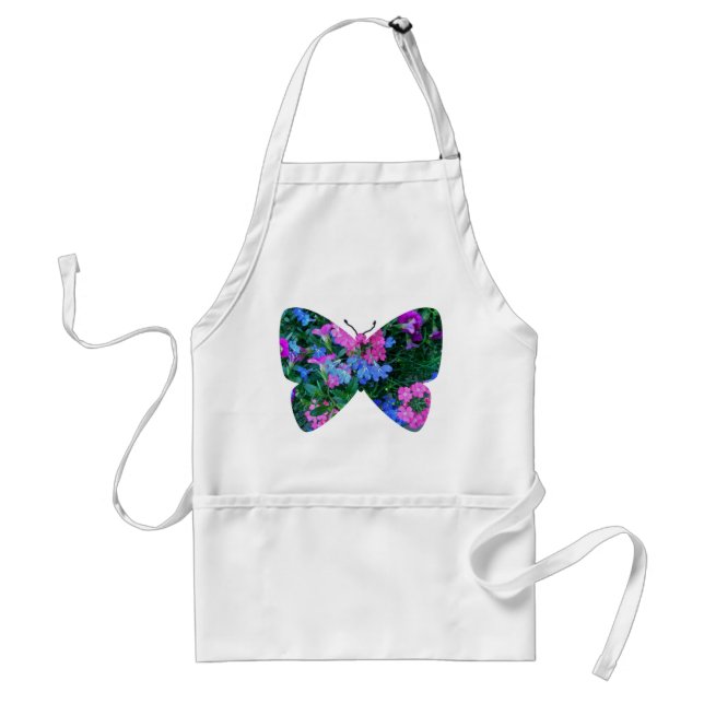 Mixed Flowers Butterfly Apron (Front)