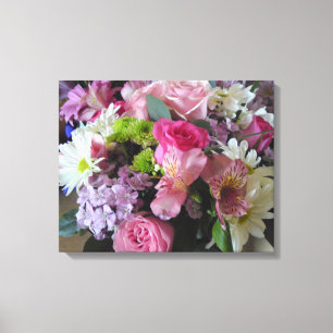 Mixed Flowers Canvas Print