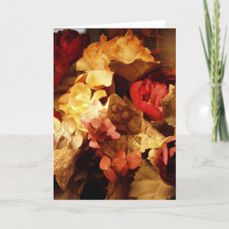 Mixed flowers card
