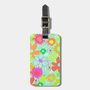 Mixed Flowers Luggage Tag