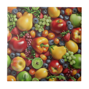 Mixed Fruit Ceramic Tile