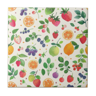 Mixed Fruit Ceramic Tile